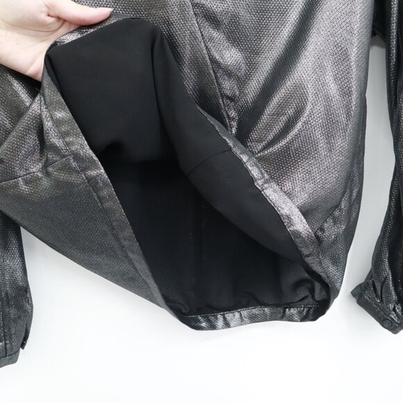 Maja Metallic Top Womens 2 Silver Futurustic Edgy Elegant Glamorous Minimalist - Picture 7 of 16